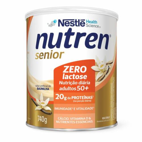 Nutren Senior Sem Sabor Zero Lactose 740g